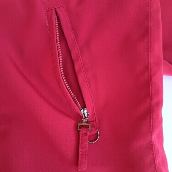 LIZ CLAIBORNE Women's Size Small Red Full Zip & Snap Jacket Coat - Picture 8 of 12